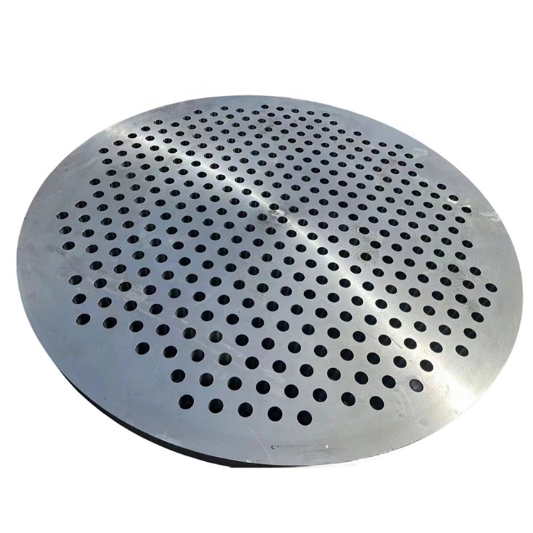 Customized Large Diameter Carbon Steel Tubesheet Flange 304 316 2205 Stainless Steel Tube Sheet 