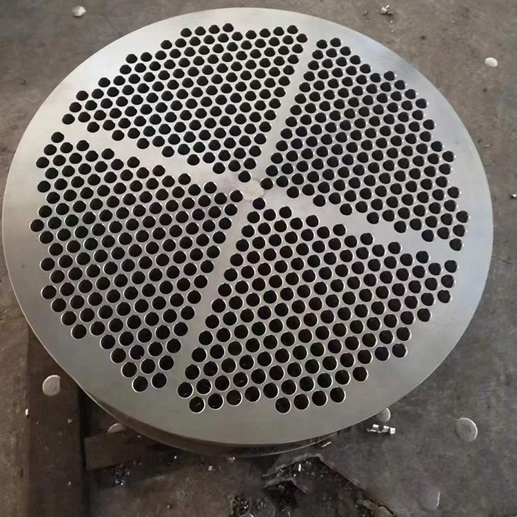 Customized Large Diameter Carbon Steel Tubesheet Flange 304 316 2205 Stainless Steel Tube Sheet 