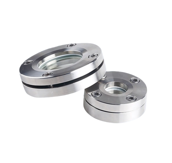 304/316L Stainless Steel Flange Viewing Mirror Hexagonal Manhole Glass Viewing Mirror