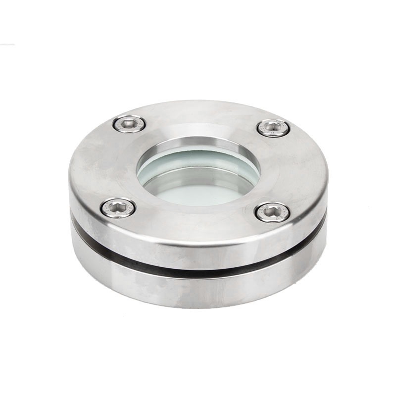 304/316L Stainless Steel Flange Viewing Mirror Hexagonal Manhole Glass Viewing Mirror